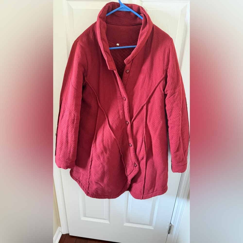NEW 2 Cozy Jackets | Red Cotton Coat + Purple Corduroy Jacket | Loungewear